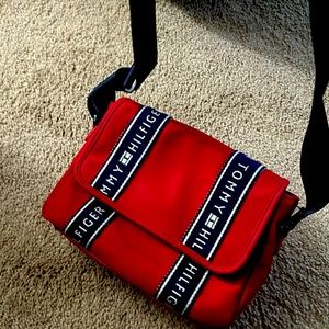 Purse Tommy Hilfiger Red and Blue crossover or side